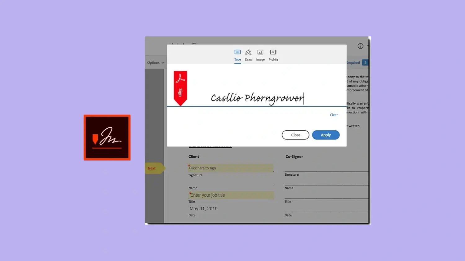 Best electronic signature software_AdobeSign