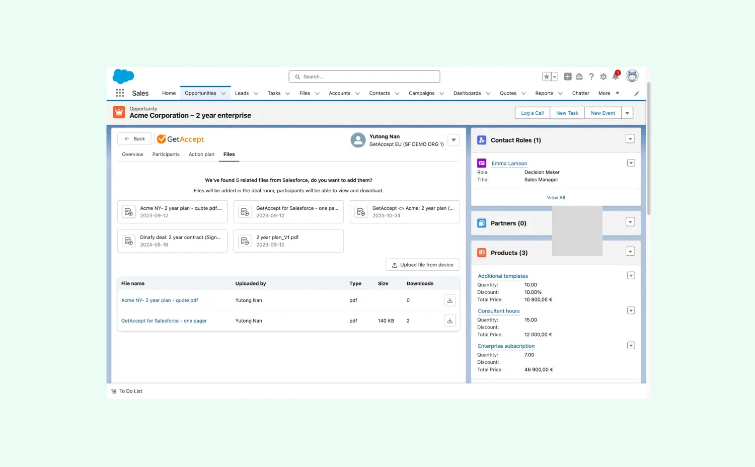 Share files with your stakeholders directly from Salesforce