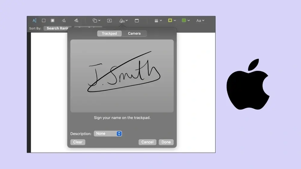 How to create an electronic signature using your Macbook